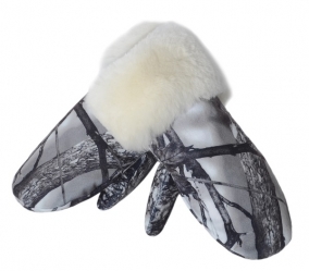 mittens fur sheepskin 