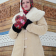 sheepskin coat + female 