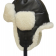 Hat with earflaps + sheepskin + winter 