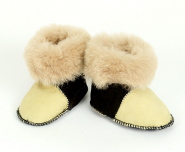 booties + sheepskin 