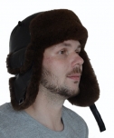 hat + sheepskin for men 