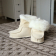 fur booties + for babies 